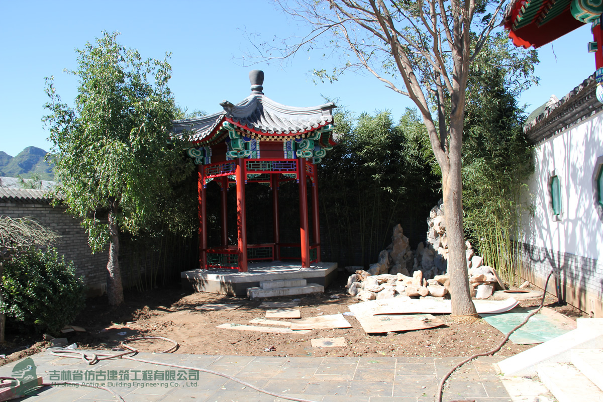 仿古涼亭、水榭施工案例